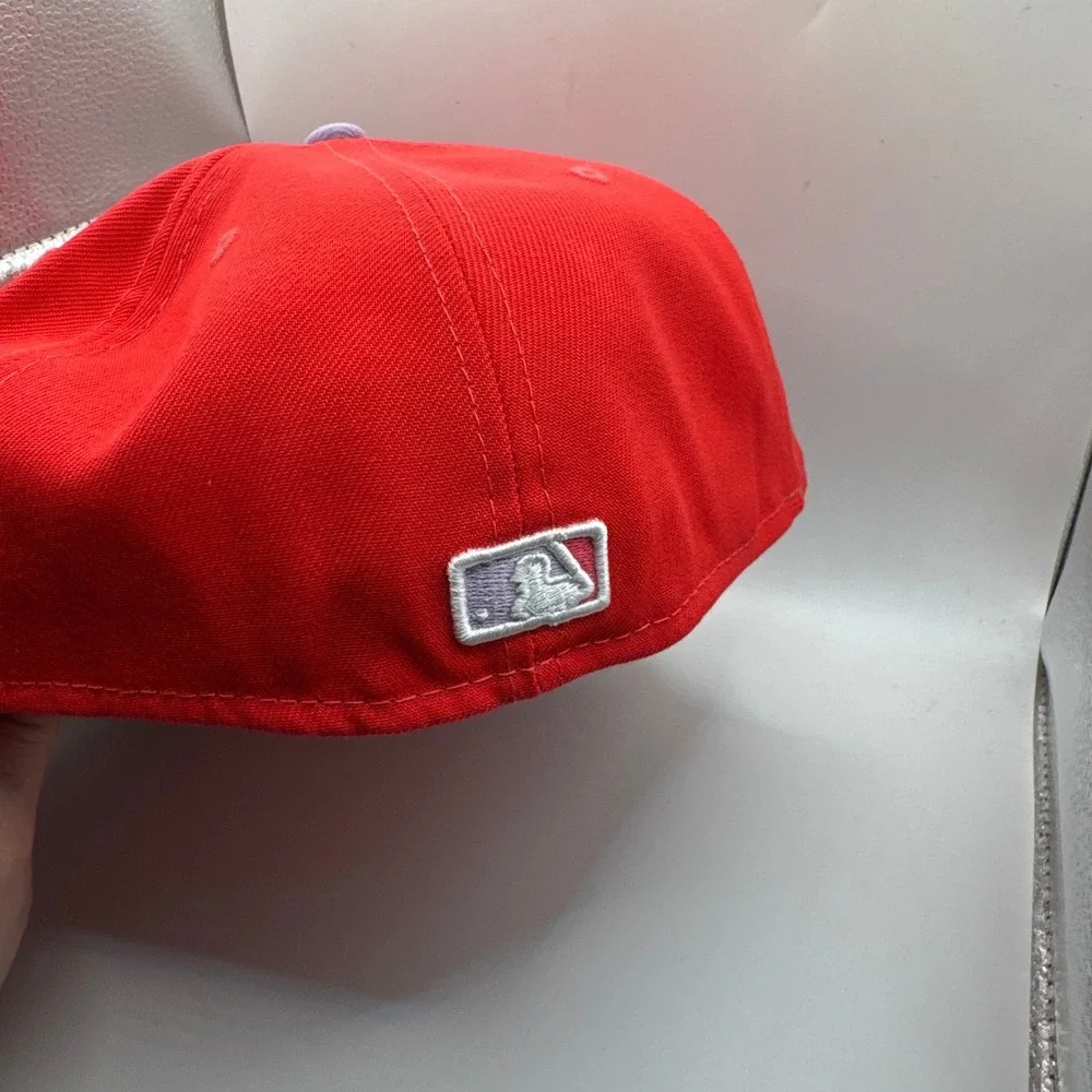 New‎ Era 59FIFTY Chicago White Sox Hat 7 1/4 Red Lavender 2 Tone Color Pack